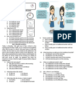 Name Class: English Test Chapter 3 For Seventh Grade