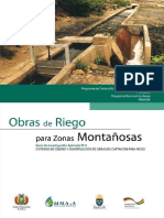 Obras de Riego p Zonas Montañosas (Proagro, 2012)