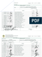 lista de asistencia