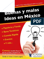 Buenas y Malas Ideas de Negocios en Mexico