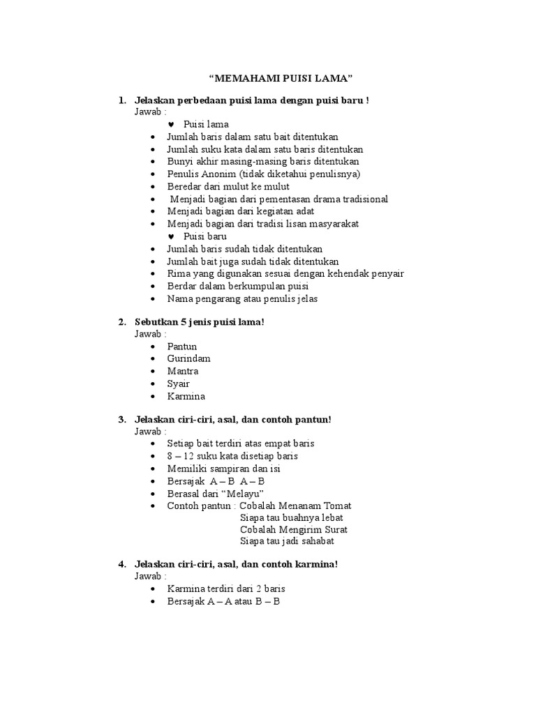Gratis Unduh Gambar Memahami Puisi Lama Terkeren by Cikimm.com