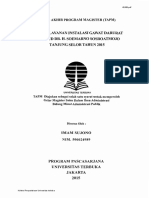 Mutu Pelayanan Instalasi Gawat Darurat Rsu Blud Dr. H. Soemarno Sosroatmojo Tanjung Selor Tahun 2015