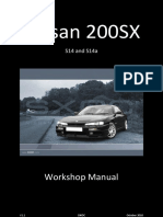  usdm nissan 240sx S14 + S14a with ka24de ka24e engines repair Manual 