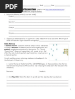 Enzymes Gizmo Student Sheet