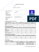 Form Curriculum Vitae