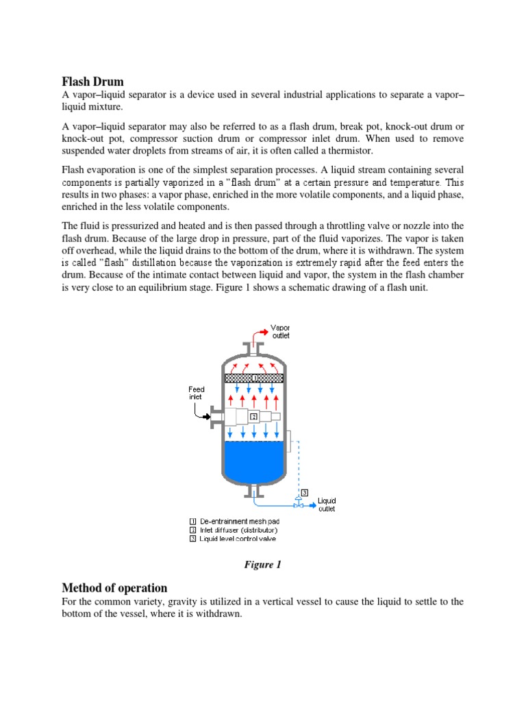 Flash Drum PDF Chemical Process Engineering Thermodynamics
