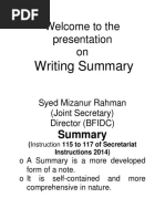 Writing Summary