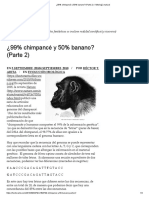 ¿99% Chimpancé y 50% Banano_ (Parte 2) – Mitología Natural