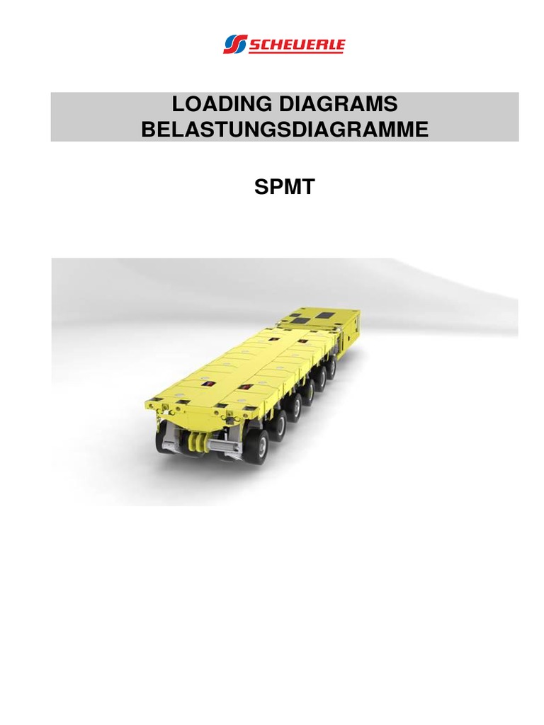 SPMT Loading Diagrams and Payloads | PDF | Payload | Vehicles