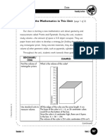 About The Mathematics in This Unit: Date Name