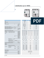 Mccbs For Power Distribution Up To 1600A: Electrical Characteristics