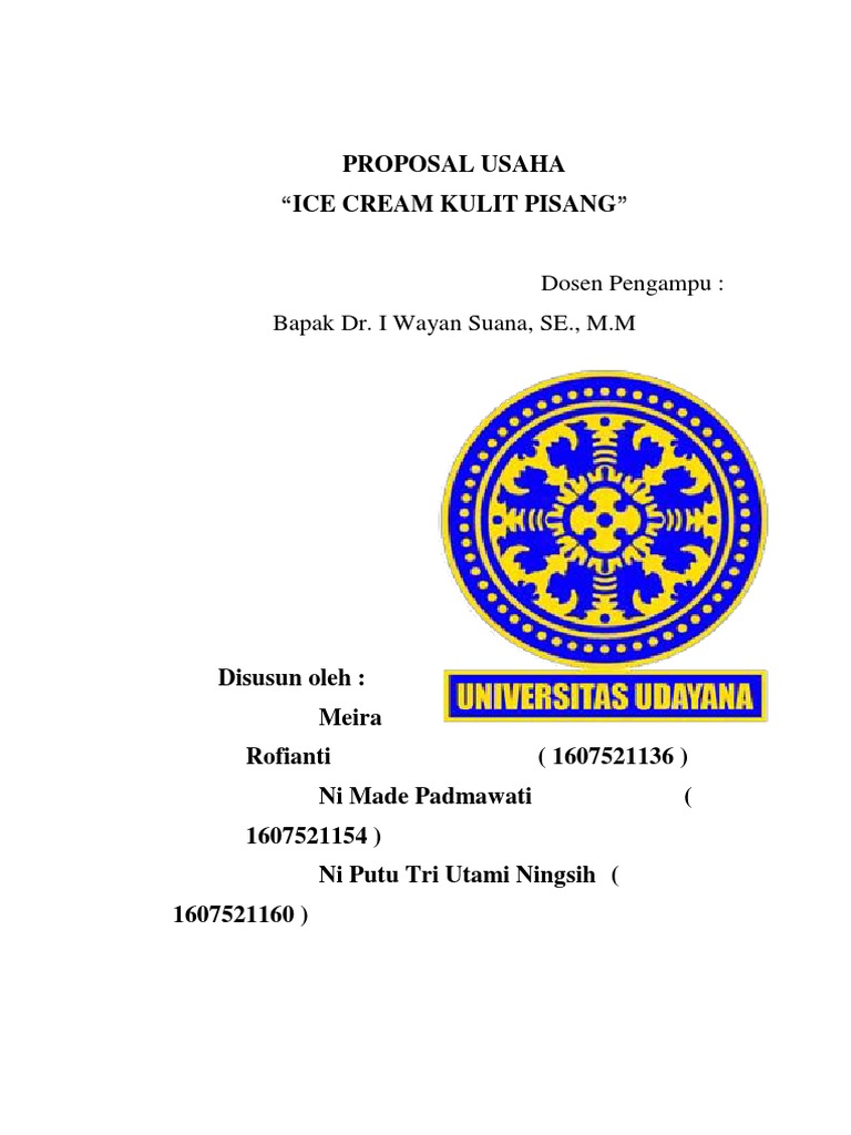 Tugas Proposal Kewirausahaan Usahha Pisang Nuget