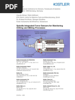 Spindle-Integrated Force Sensors For Monitoring Drilling and Milling Processes
