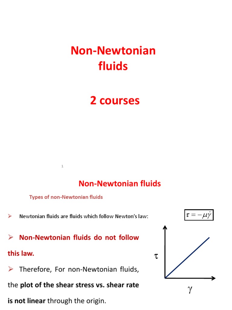 Non Newtonian | PDF | Fluid Dynamics | Shear Stress