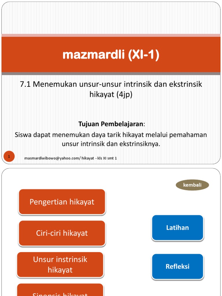 Contoh Hikayat Dan Unsur Intrinsik Ekstrinsiknya - Simak 