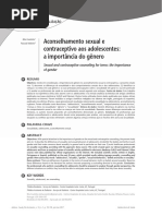 Aconselhamento Sexual e Contraceptivo Aos Adolescentes- A Importancia Do Gênero