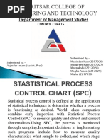 Department of Management Studies: Control Charts