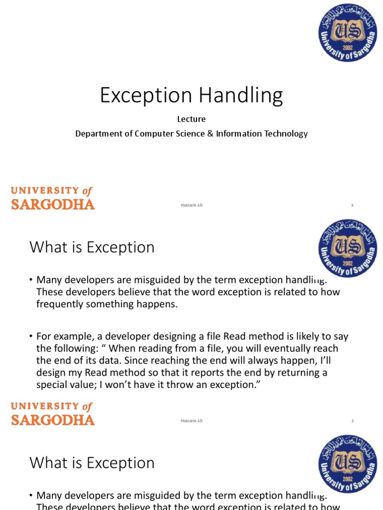 Understanding Exception Handling in Java | PDF | Java Virtual Machine ...