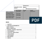 Pr6u2 Determinacion de La Densidad Metodo Del Picnometro