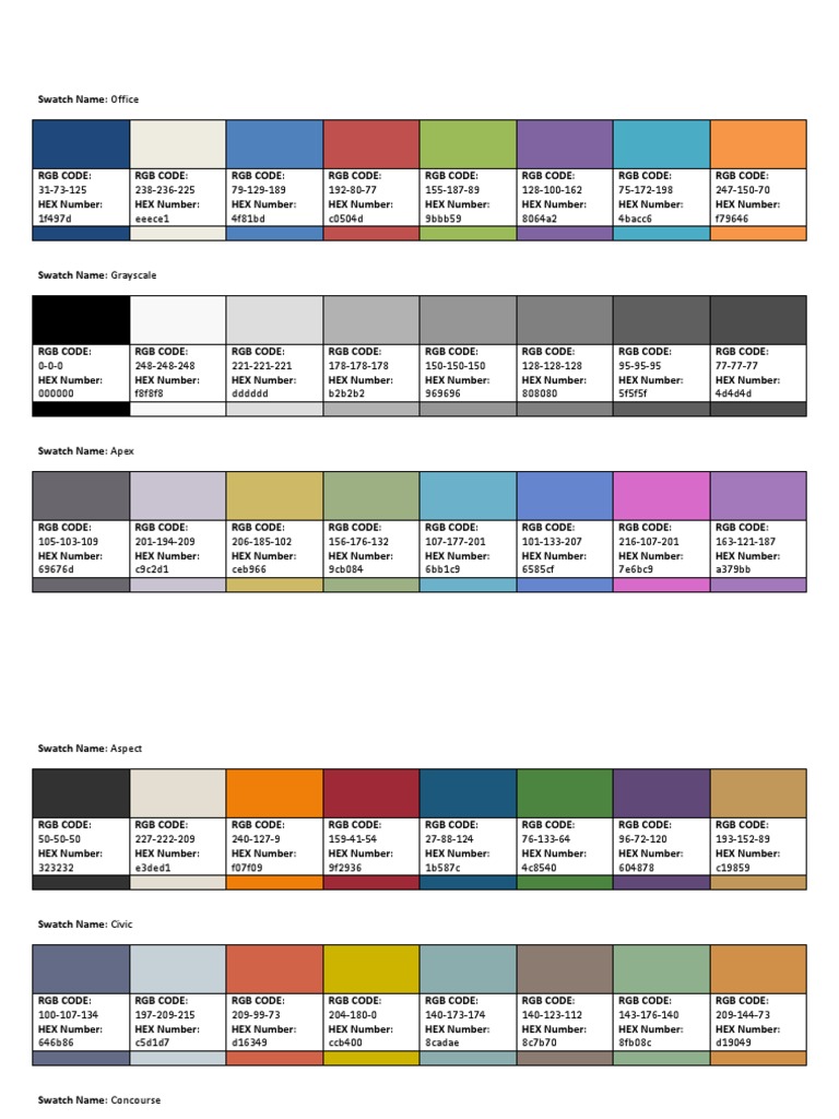 2007 Desktop Color Swatches Guide | PDF | Rgb Color Model | Adobe ...