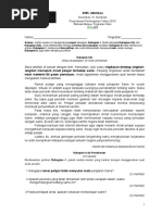 Peperiksaan Pertengahan Tahun Bahasa Melayu Ting 1 Tahun 