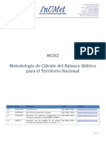 Metodologia Balance Hidrico - InUMET