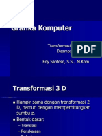 Pertemuan 6 Transformasi 3 Dimensi