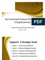 Tax Increment Finance District #2 - Irving Boulevard: Council Audit and Finance Committee