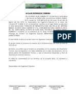 Modelo Acta de Entrega de Terreno-Acta de Inicio de Obra