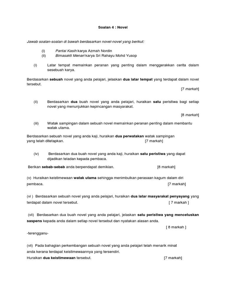 Peristiwa Menarik Dalam Novel Bimasakti Menari