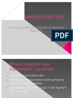 VAK Learning Styles Quiz