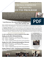 2018-19 Huronia Symphony Youth Program Application DUE NOVEMBER 1 2018