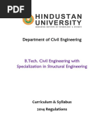 B.tech Civil Structural Engineering