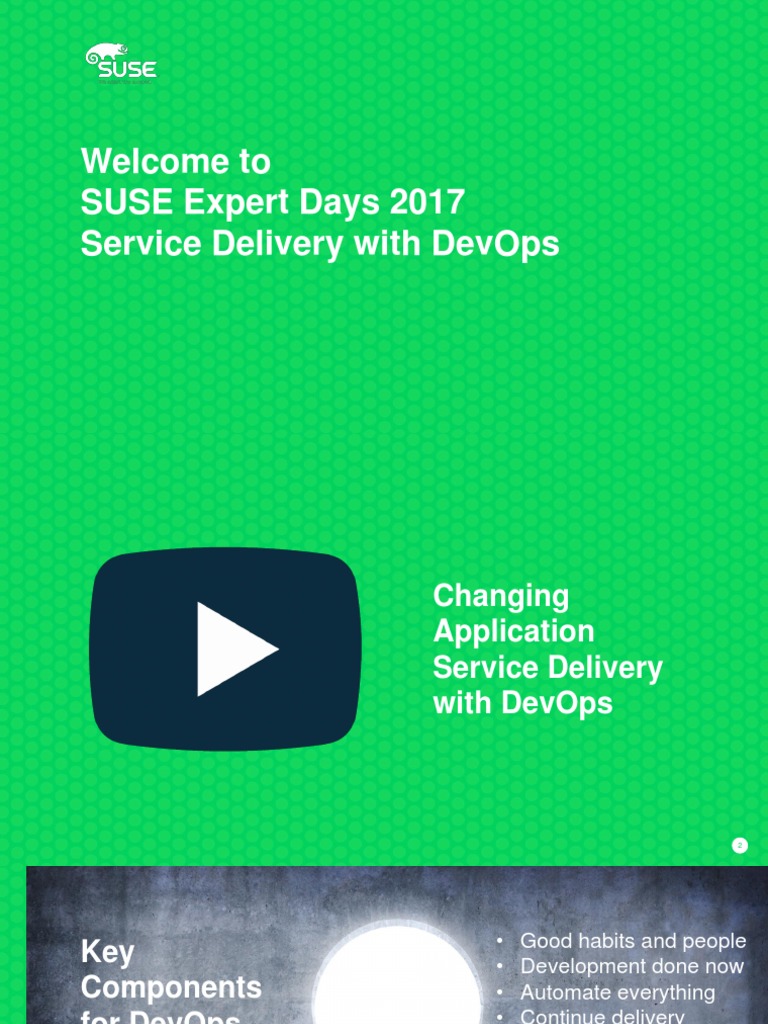 SUSE Expert Days 2017: DevOps Insights | PDF | Raspberry Pi | Open Stack