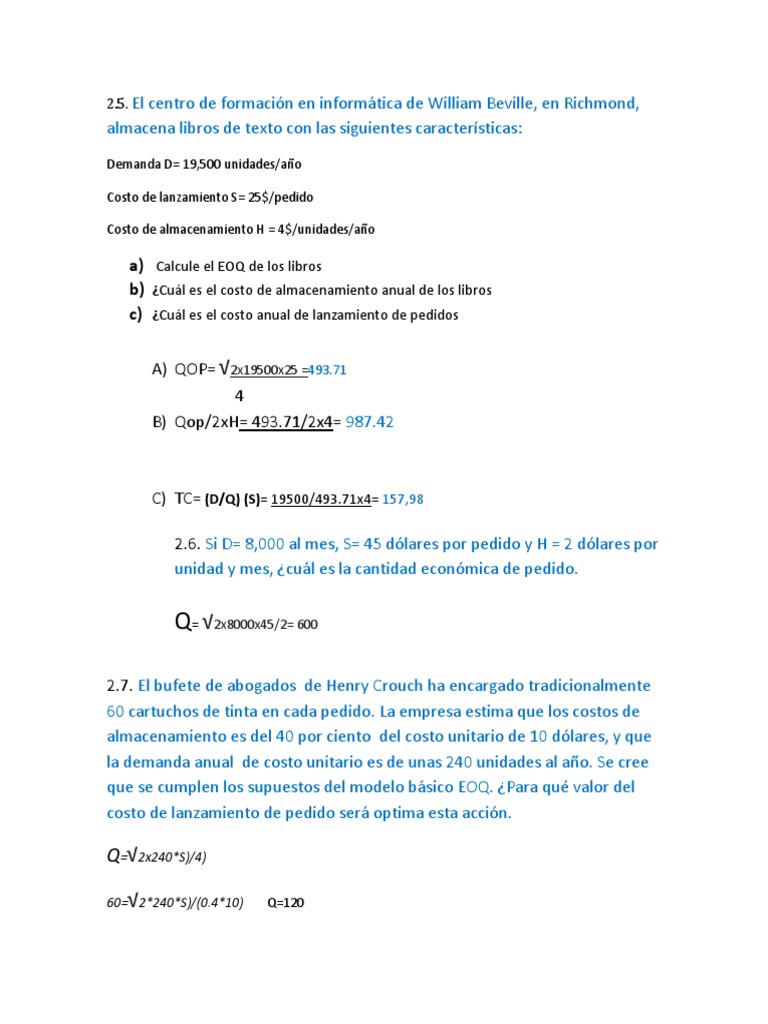 Ejercicios De Control 1 Docx Inventario Negocios