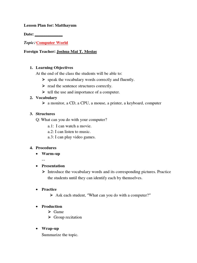 Computer World Topic PDF