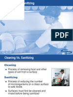 Cleaning and Sanitizing