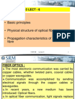 Fiber Optics - Basic Principles - Physical Structure of Optical Fibre - Propagation Characteristics of Optical Fibre