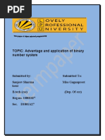 Download Binary Number System by ashishpatel_99 SN39108999 doc pdf