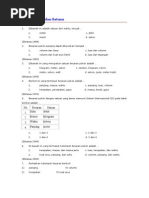 Soal Besaran Dan Satuan