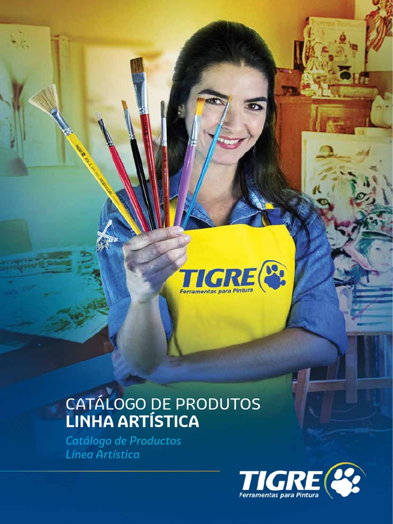 Tigre Catalogo Pinceis | PDF | Pinturas | Mídia artística