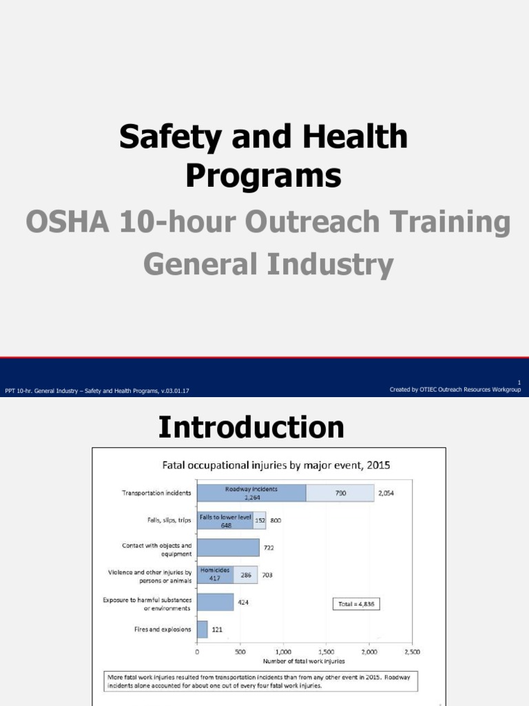 OSHA 10-Hour General Industry Safety | PDF | Occupational Safety And ...