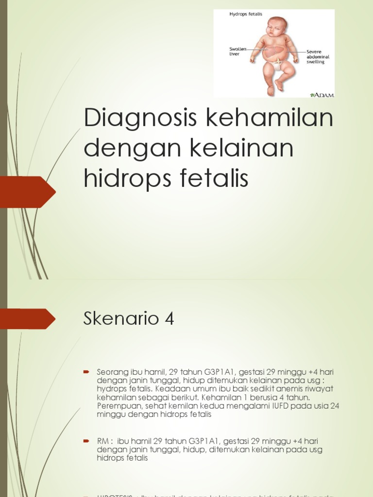 Diagnosis Kehamilan Dengan Kelainan Hidrops Fetalis Pdf
