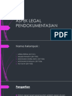 Aspek Legal Pendokumentasian