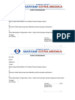 Surat Keterangan Pasien Masih Memerlukan Perawatan