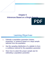 Chapter 6 Single Sample Estimation 1 