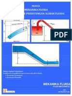 Modul Mekanika Fluida Dasar Dasar Perhitungan Aliran Fluida