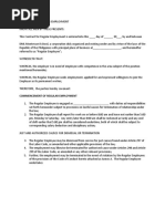 Employment Contract Template