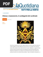 Chiesa e Massoneria Le Ambiguita Di Ravasi