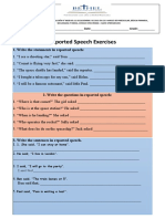 Ejercicios de Report Speech